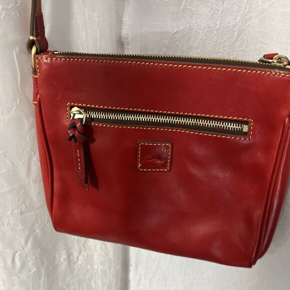 Dooney & Bourke Florentine Pocket Crossbody Handbag Red - Picture 7 of 14